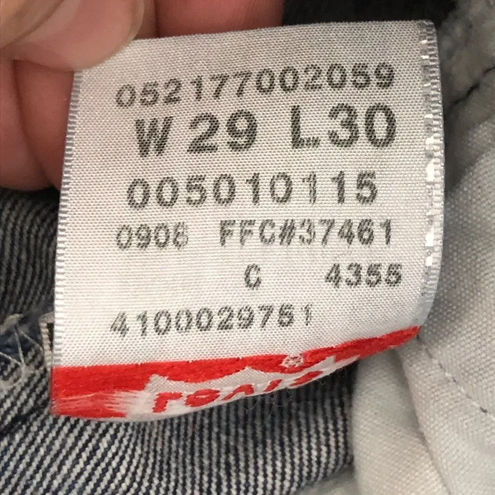 Levi’s Jeans Mens 29 w 31 L Blue 501XX Y2K Straight Leg Button Fly